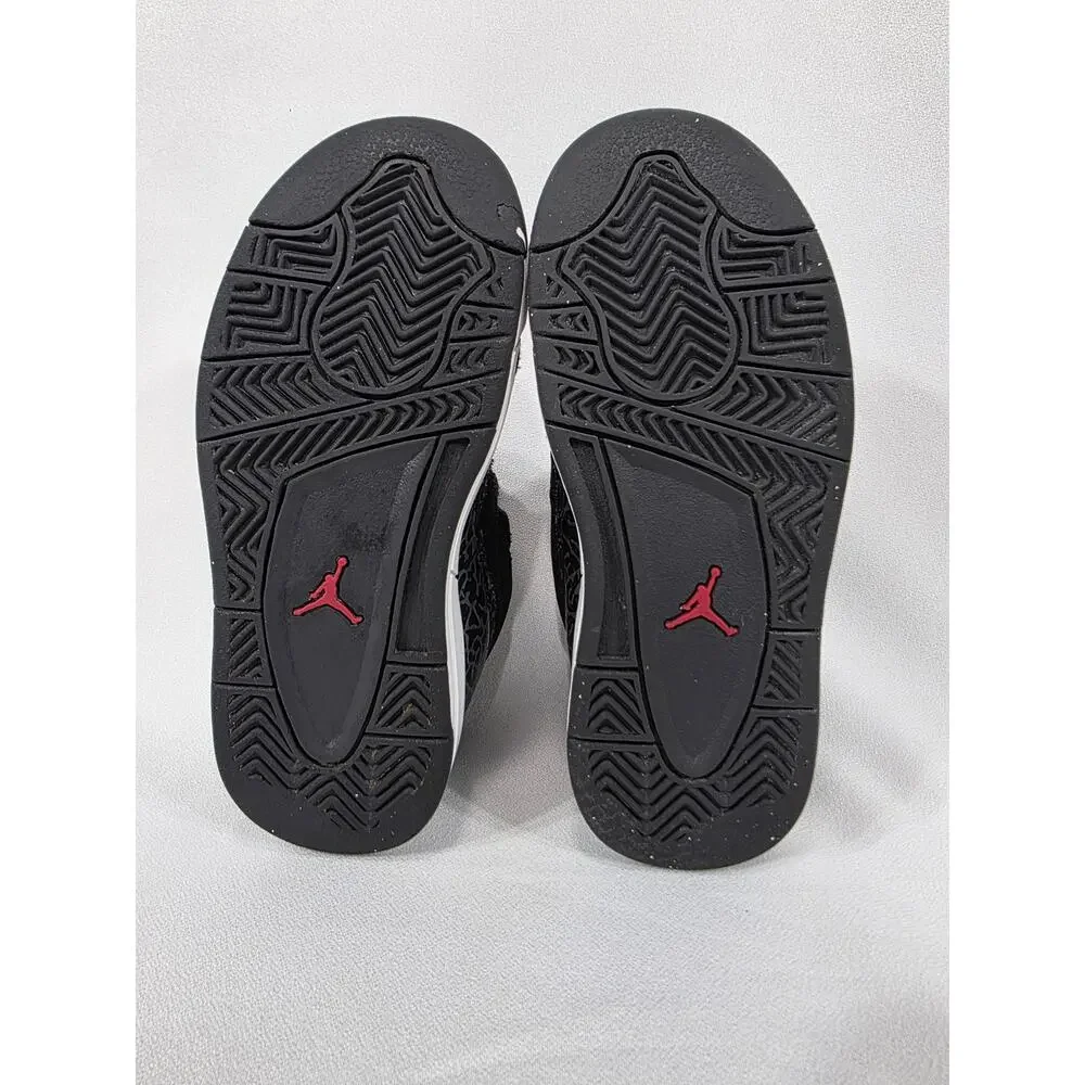 Nike Air Jordan Deluxe Kids 11C Black Red Elephant Print Shoes